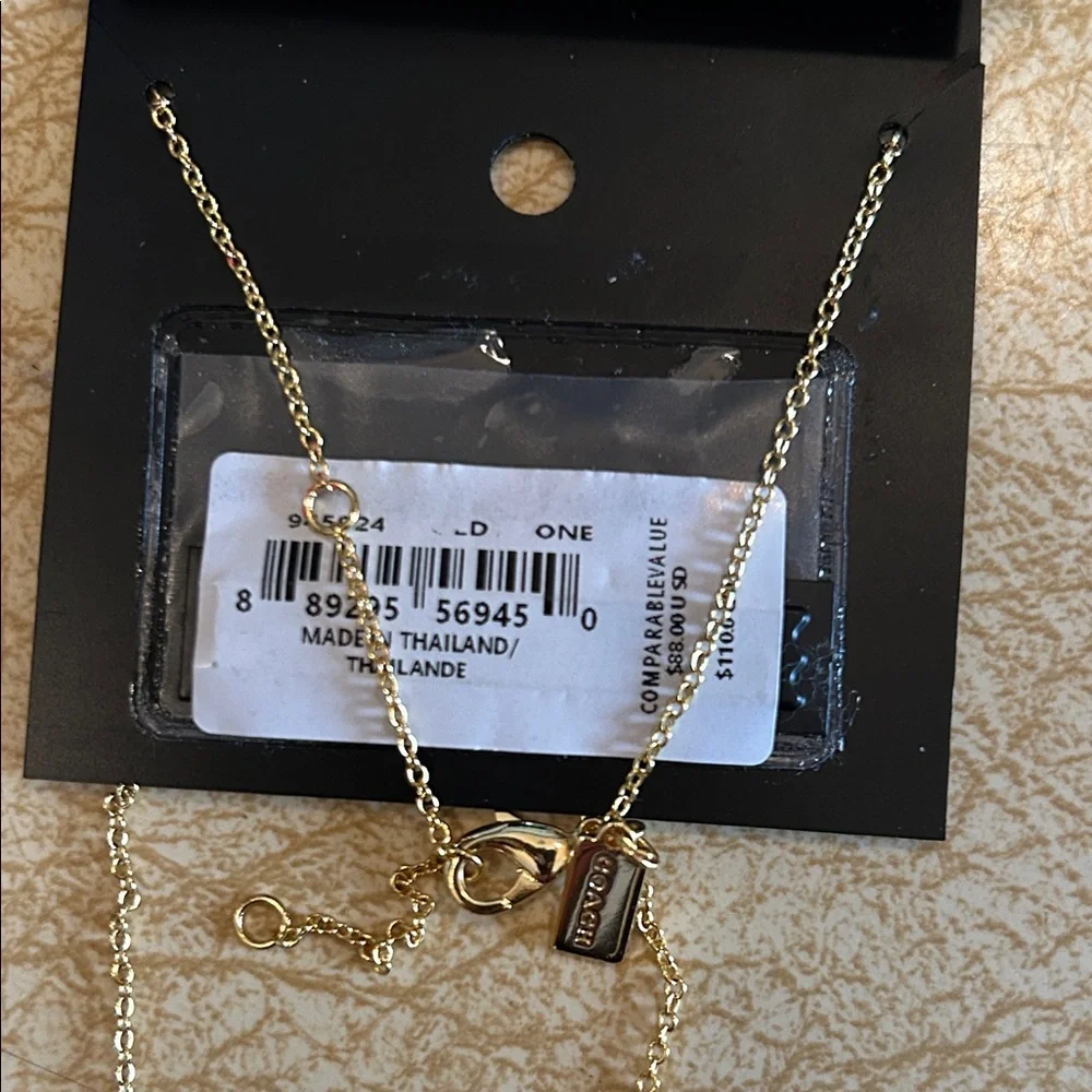 Coach Pink Wristlet with Logo & Coach Red Necklace - Picture 5 of 5